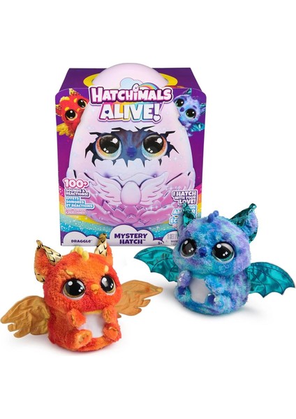 Hatchimals Peluş Simli Draggle