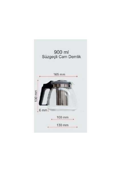 Hsyn Cam Demli̇k 900ML (4172) Akdenizpos Yeni