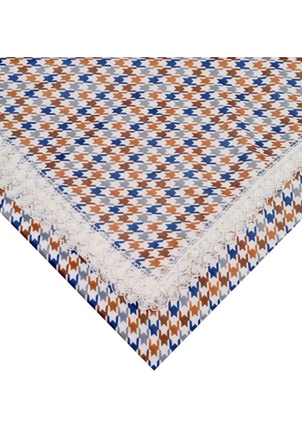 150 x 150 cm . Güpürlü Dijital Raşel Masa Örtüsü - Sofra Bezi - Renk-34