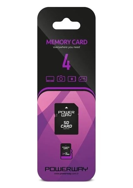 Hsyn Pwr-4 Micro 4gb Micro Sd Hafıza Kartı Akdenizpos Yeni