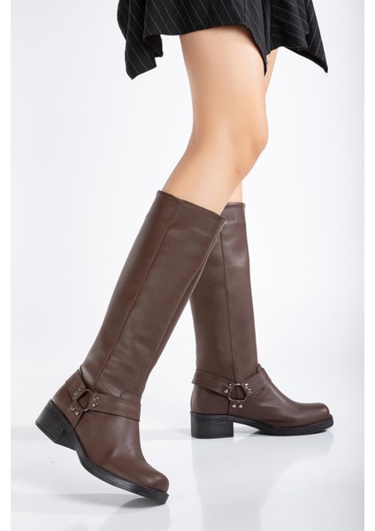 Suins Balius Motorcu Model Küt Burunlu Kadın Çizme fiyatları