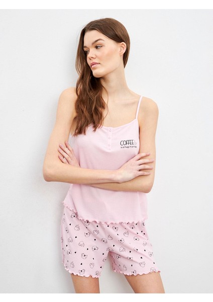 Lcw Dream U Yaka Kadın Şortlu Pijama Takımı (S5)