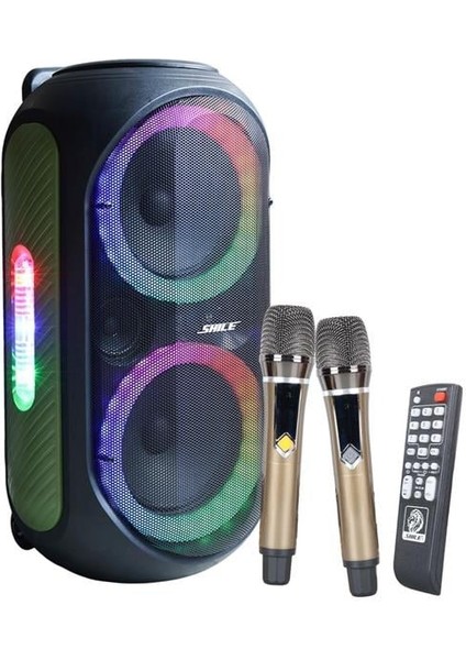 Hsyn SL-2012 El Mikrofonlu Kumandalı Usb, Sd ve Bluetooth Taşınabilir Hoparlör Akdenizpos Yeni