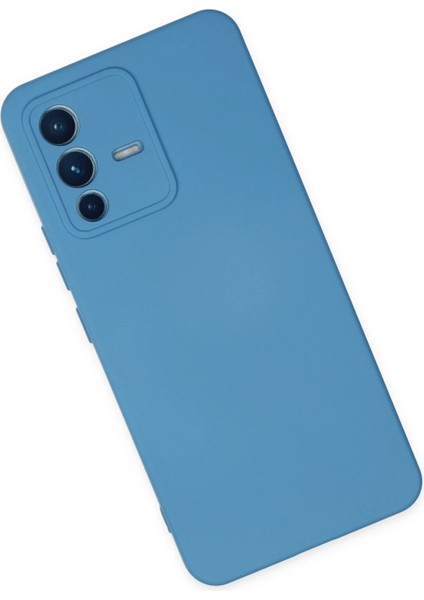 Vivo V23 5g Kılıf Nano Içi Kadife Silikon - Mavi Zrnet
