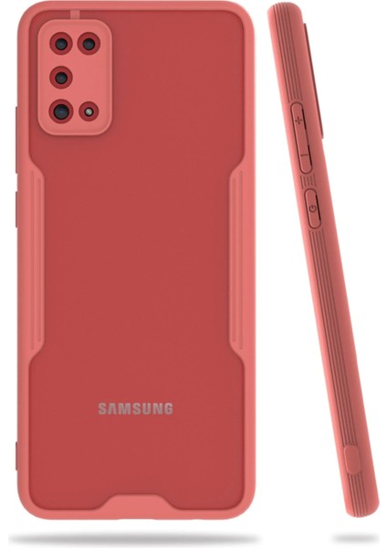 Samsung Galaxy A02S Kılıf Platin Silikon - Pembe Zrnet