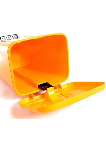 SY-4255 40 Lt Köşeli Pedallı Plastik Çöp Kovası (Iç Kovasız)
