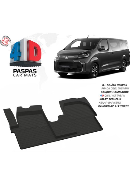 Toyota Proace Verso 4d Havuzlu Paspas 2025 Model ve Sonrası