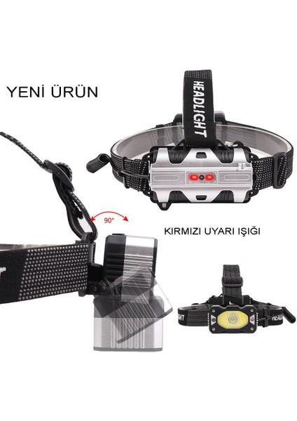 4 Modlu Sensörlü Şarjlı Güçlü Kafa Lambası WT-248