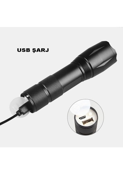 Powerbank Özellikli Uzun Menzilli El Feneri WT- 039