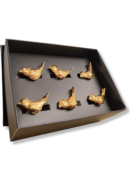 Peçete Halkası Gold Kuş Figürlü modelleri