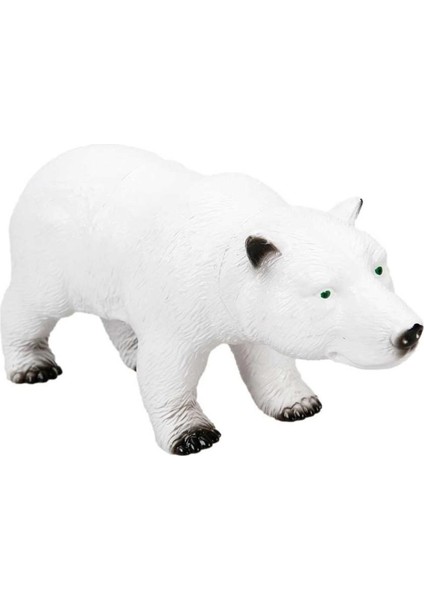 Kutup Ayısı - 27 cm Sesli Yumuşak Vahşi Hayvanlar - 222-KUTUPAYISI (Lisinya)