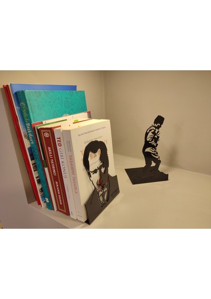Dekoratif Kitap Tutucu Atatürk Büst Temalı