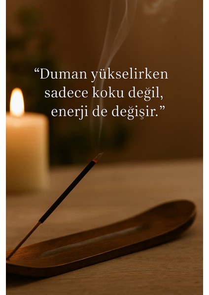 Doğal Palo Santo Aromalı Çubuk Tütsü | Palo Santo Incese Sticks 20'li Paket