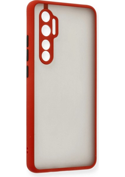 Xiaomi Mi Note 10 Lite Kılıf Montreal Silikon Kapak - Kırmızı Zrnet