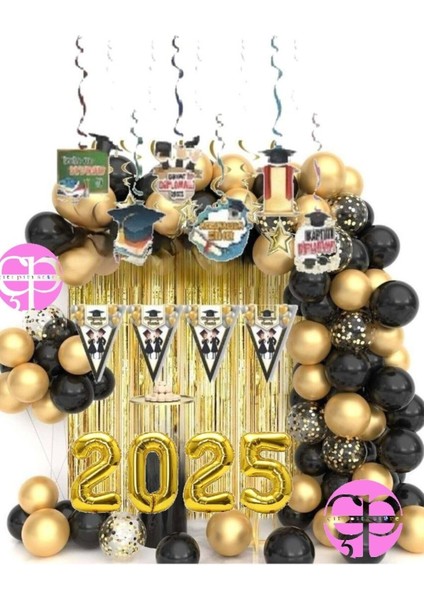 Mezuniyet Sezonu Okul Sınıf Partisi Dekorasyon Balonları 2025