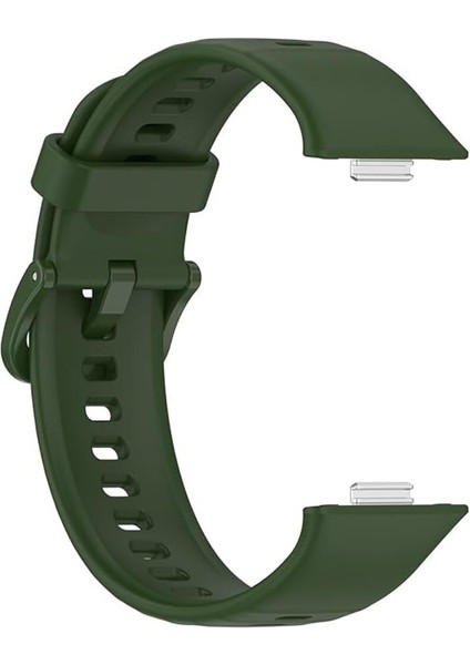 Huawei Watch Fit 3 / Fit 4 / Fit 4 Pro Tokalı Esnek Zarif Silikon Kordon Ayarlanabilir Sportif Kayış
