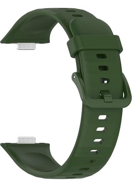 Huawei Watch Fit 3 / Fit 4 / Fit 4 Pro Tokalı Esnek Zarif Silikon Kordon Ayarlanabilir Sportif Kayış