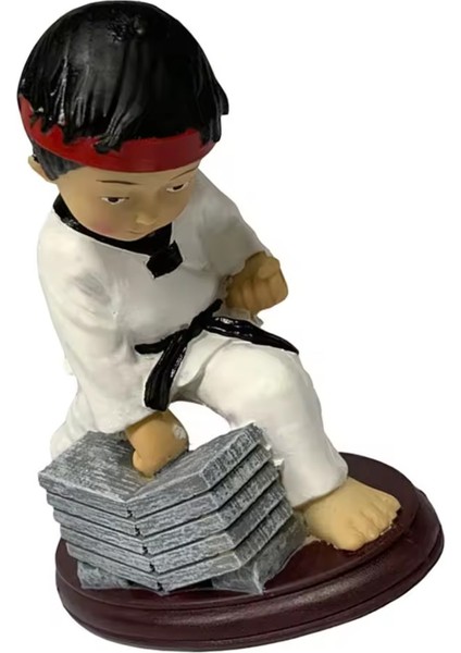 As Shown, 9.5X6CM Süs Dekorasyon Çocuk Tekvando Heykel fiyatları