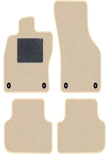 Fiat Doblo 2010 - 2023 Bej Halı Bej Kenar Petek Topuk