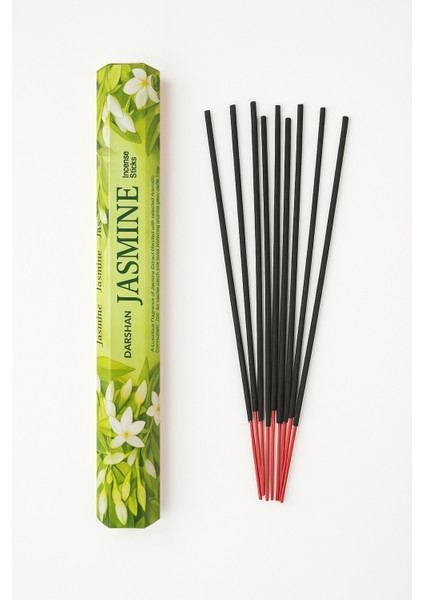 Doğal Yasemin Aromalı Çubuk Tütsü – 20'li Paket | Fresh Jasmine Incense Sticks