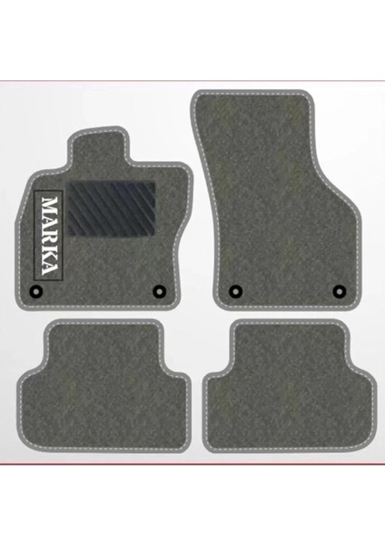 Fiat Doblo 2010 - 2023 Gri Halı Gri Kenar Petek Topuk