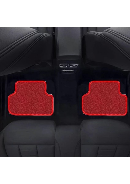 Renault Kangoo 2008 - 2019 Kırmızı Halı Kırmızı Kenar Petek Topuk