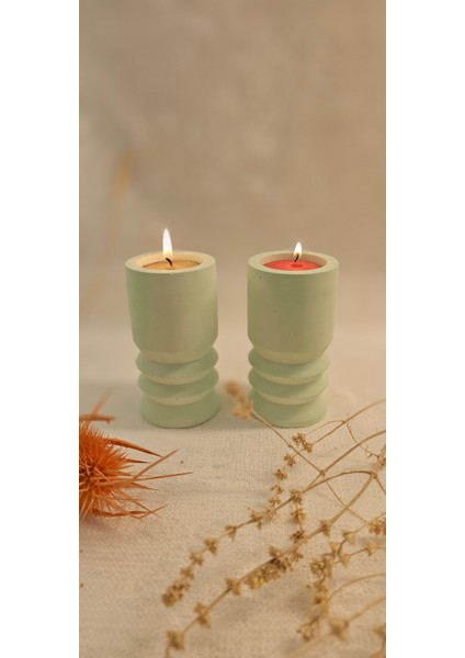 Laurel-Wood Beton Tealight Mumluk fiyatları