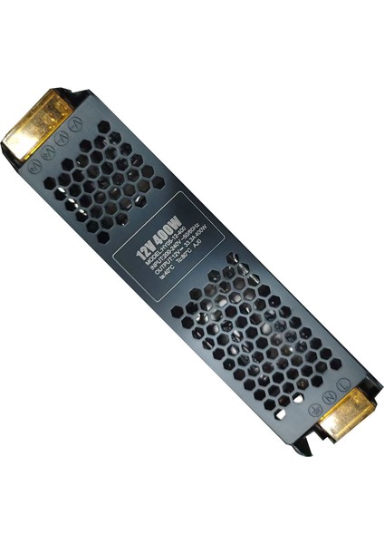 Yeni Tip Slim Trafo, Adaptör, Driver 12V 33 Amper 400 Watt