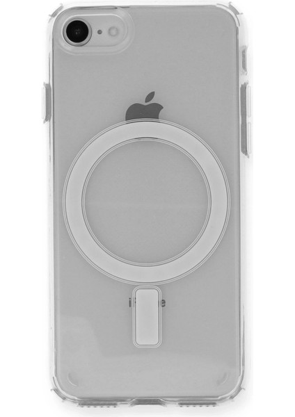 Apple iPhone Se 2020 Kılıf Magneticsafe Şeffaf Silikon - Şeffaf Zrnet