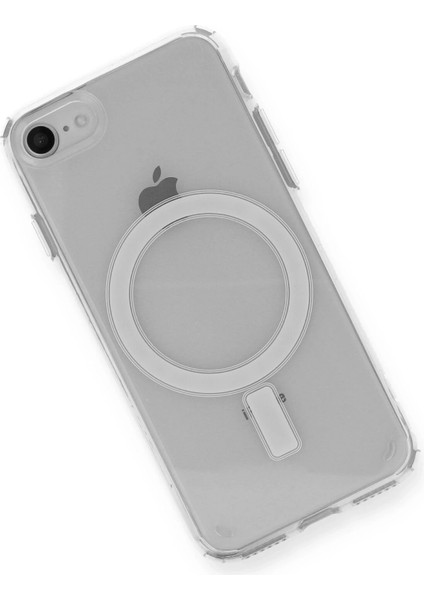 Apple iPhone Se 2020 Kılıf Magneticsafe Şeffaf Silikon - Şeffaf Zrnet