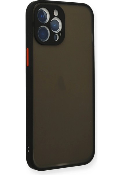 Apple iPhone 12 Pro Max Kılıf Montreal Silikon Kapak - Siyah Zrnet