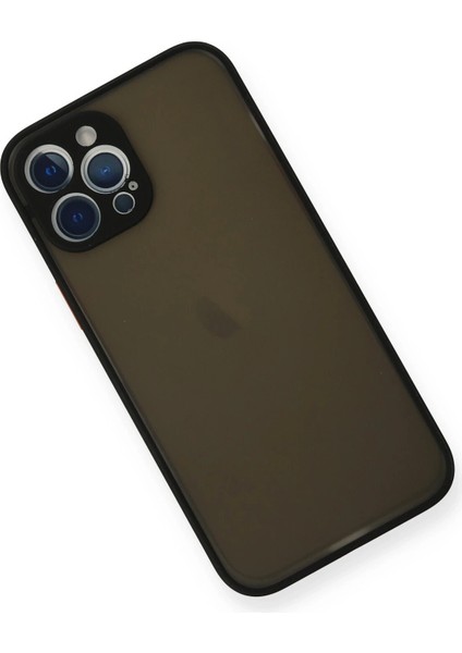 Apple iPhone 12 Pro Max Kılıf Montreal Silikon Kapak - Siyah Zrnet