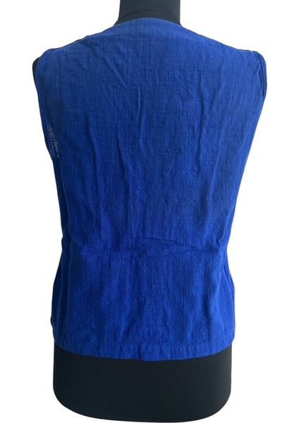 Keten Biye Bağlamalı Bluz modelleri