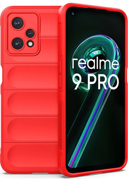 Realme 9 Pro 5g Kılıf Optimum Silikon - Kırmızı Zrnet