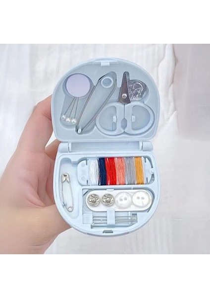 Çantalı Mini Çok Fonksiyonlu Iğne Iplik Düğme Dikiş Makas Seti modelleri