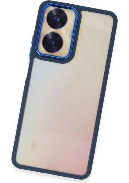 Realme C55 Kılıf Dora Kapak - Mavi Zrnet