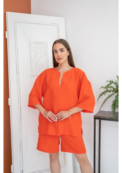 Grip&hug Oranj Şort ve Üst Takım