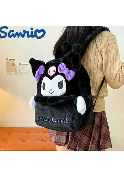 Sanrio "kuromi Peluş Sırt Çantası – Sevimli ve Yumuşak Karakter Çanta"