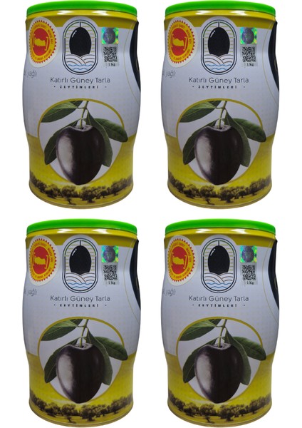 L Boy Sofralık Siyah Zeytin 1 kg x 4 Adet
