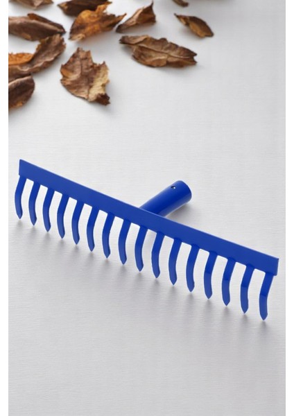 Metal Bahçe Tırmığı - Yaprak Toplama Tırmığı Dayanıklı Tırmık 16 Diş 40 cm 721687