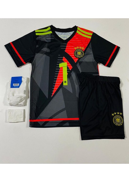 Almanya Euro 2024 Manuel Neuer Kaleci Çocuk Forması 3'lü Set