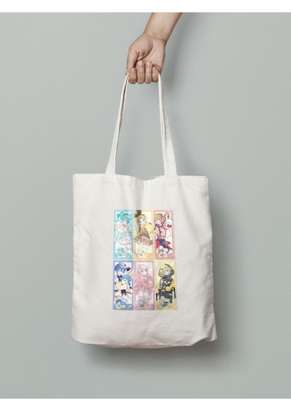 Project Sekaı Hatsune Miku Bez Çanta 35X40CM - Anime Çanta - Tote Bag
