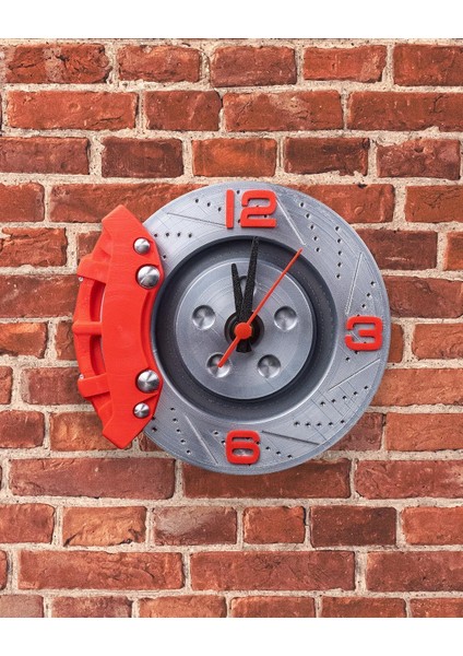 Brake Time Duvar Saati – Spor Fren Diski Tasarımlı Dekoratif Saat