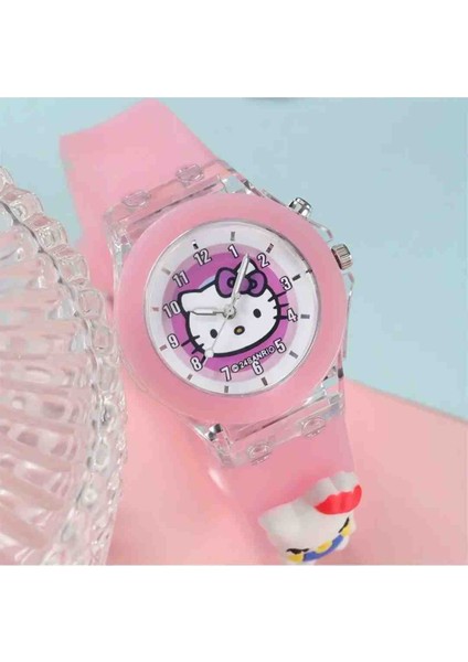 Işıklı Sanrio Cinnamoroll Kuromi My Melodi Hello Kitty Tarçın Rulosu Kol Saati ( Tarçın ) fiyatları
