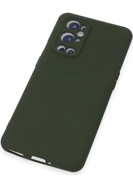 One Plus 9 Pro Kılıf Nano Içi Kadife Silikon - Koyu Yeşil Zrnet