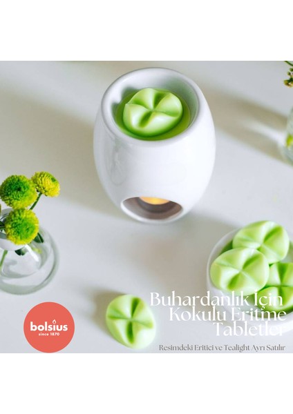 Bolisus | Kokulu Buhardanlık Eritme Mum Tableti - Vanilya - 2-3 Kere Eritme ile Yakl 25 Saat Koku