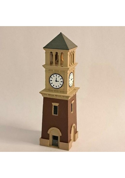 Mini Saat Kulesi Maketi – 14 cm Dekoratif Figür