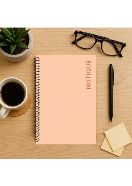 Pastel Serisi Kareli Defter
