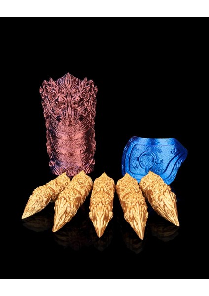 Altın Şovalye Hareketli Zırh Eldiven modelleri