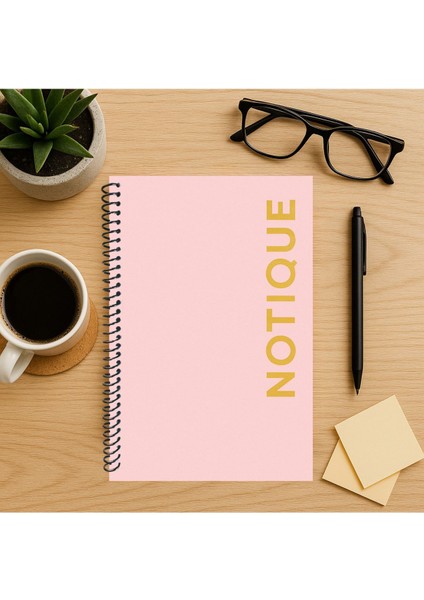 Pastel Serisi Kareli Defter